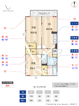 クレセントハウス深大寺 201 【東京都つつじヶ丘駅】 の間取り図