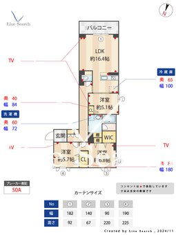 シャーメゾンカスガ 201 【埼玉県浦和美園】 の間取り図