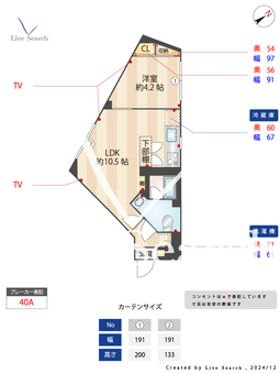 アスティーレ市ヶ谷 301 【東京都曙橋駅】 の間取り図