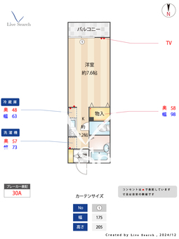 ヴィラ・ファミーユB 207 【東京都東小金井駅】 の間取り図