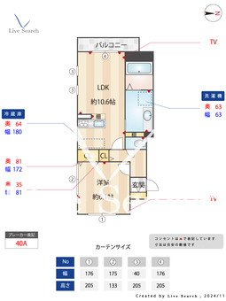 ミリューⅡ 101 【埼玉県越谷レイクタウン】 の間取り図