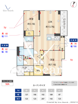 ザ・ふじみ野 301 【埼玉県ふじみ野】 の間取り図