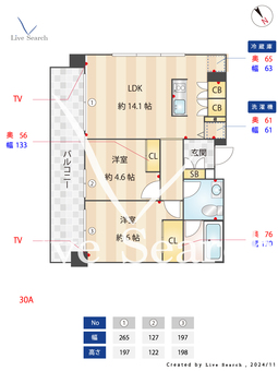 リンブラン 205 【福岡県千早駅】 の間取り図