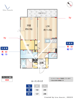 シャーメゾン白金 301 【福岡県薬院駅】 の間取り図