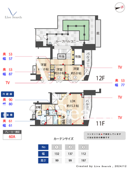 リビオメゾン東池袋 1101 【東京都池袋駅】 の間取り図
