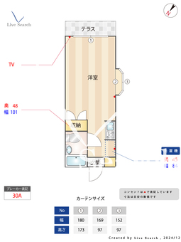 フジハウスⅡ 101 【東京都恋ヶ窪駅】 の間取り図