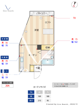 ハイツ柿生 205 【神奈川県柿生】 の間取り図