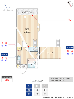 ボンヌ・シャンス鷹 201 【福岡県西鉄三苫駅】 の間取り図