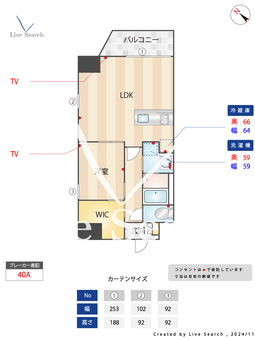 W3 804 【福岡県天神南駅】 の間取り図