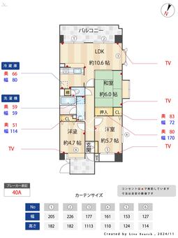 ダイアパレス湘南ライフタウンⅢ 401 【神奈川県小田急江ノ島線「善行」駅】 の間取り図