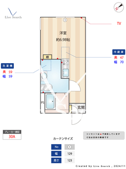 オークレジデンス川崎 205 【神奈川県臨港警察署前　（バス停）】 の間取り図