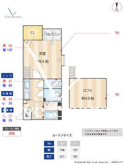 コンフォートベネフィス姪浜Ⅶ 201 【西区地下鉄姪浜駅】 の間取り図