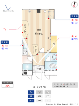 みきフラット 206 【大阪府紫原阪大前】 の間取り図