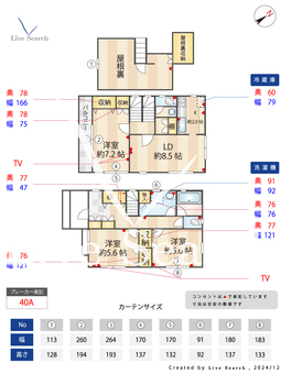 大沢5丁目戸建  【東京都多磨駅】 の間取り図