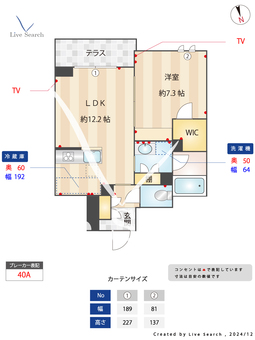 グランドドミニオン紅葉山 101 【東京都中野駅】 の間取り図