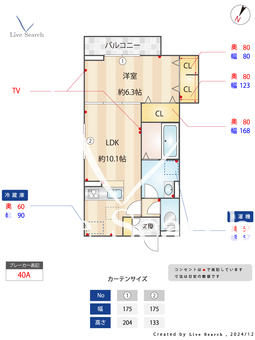D-ROOM東平山 101 【東京都豊田駅】 の間取り図