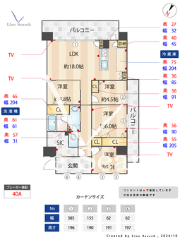 LaSante照葉オーシャンテラス 206 【東区西鉄バス　アイランドシティ中央公園前バス停】 の間取り図