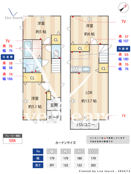 入間町1丁目戸建 C 【東京都仙川駅】 の間取り図