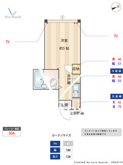 パークサイド国領 204 【東京都国領駅】 の間取り図