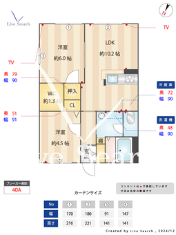 ガーデン北寺尾 201 【神奈川県鶴見駅】 の間取り図