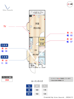 ドルチェシオザワ 401 【東京都武蔵新田駅】 の間取り図