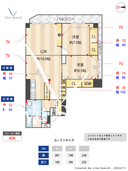 マンション新宿御苑 705 【東京都曙橋駅】 の間取り図
