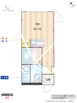 HJ PLACE sangen-jaya 204 【東京都三軒茶屋駅】 の間取り図