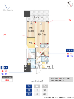 パークリュクス博多駅前 904 【福岡県地下鉄空港線「博多駅」】 の間取り図