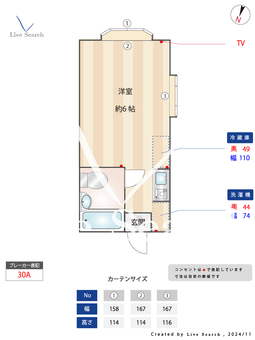 シャンズハウゼ 204 【東京都つつじヶ丘駅】 の間取り図