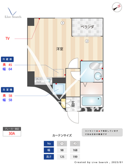 エルグランドイナⅡ 401 【東京都中野新橋駅】 の間取り図