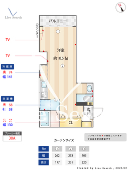 YOKE・V 302 【東京都西早稲田駅】 の間取り図