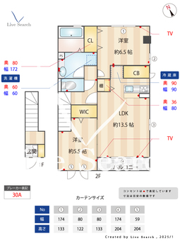 サンリバー 201 【東京都小宮駅】 の間取り図