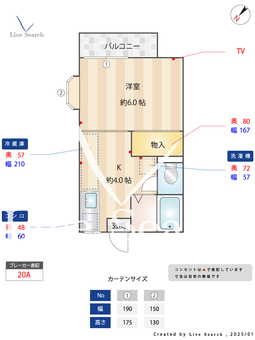 アイコーポ 201 【神奈川県本厚木駅】 の間取り図