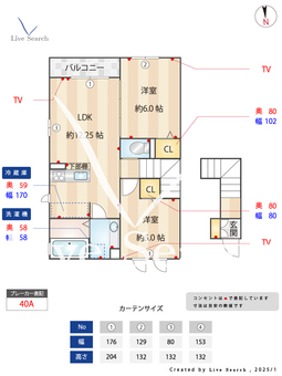 サウス・ゴールド  202 【東京都田無駅】 の間取り図