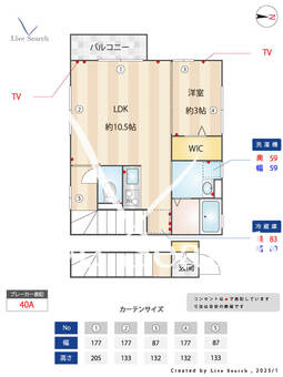 ローズコート 201 【東京都保谷駅】 の間取り図
