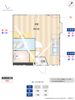 シティハウス西原 201 【東京都幡ヶ谷駅】 の間取り図