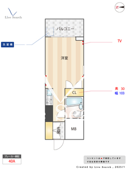 エスカイヤ浜田山 201 【東京都浜田山駅】 の間取り図
