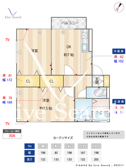 フォルテーヌⅠ 201 【東京都　京成小岩駅】 の間取り図