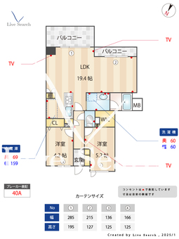 クレッセント祐天寺　686697R 303 【東京都祐天寺駅】 の間取り図