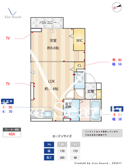 グラナーデ東尾久Ⅰ 301 【新三河島】 の間取り図
