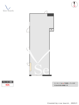 クーカイテラス早稲田 102 【東京都早稲田駅】 の間取り図