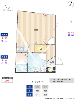 グランニール不動前 402 【東京都不動前駅】 の間取り図