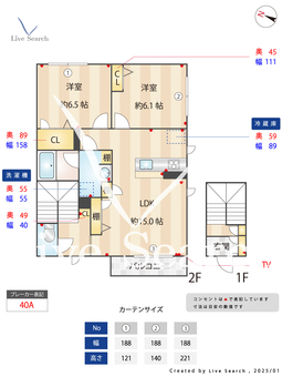 シャーメゾンオハナ国立B 201 【東京都国立駅】 の間取り図