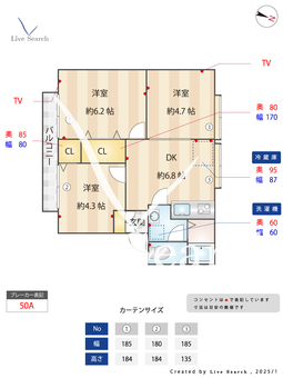 パークハイツB 201 【埼玉県的場駅】 の間取り図