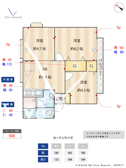 パークハイツB 202 【埼玉県的場駅】 の間取り図