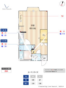 ハイムジョルジュサンク 202 【神奈川県長津田駅】 の間取り図