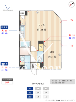エルファーロ赤坂 201 【東京都溜池山王】 の間取り図