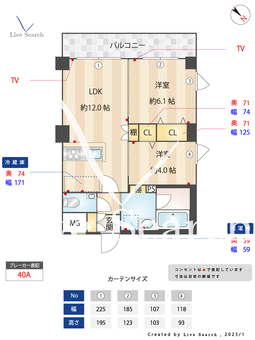 Hakata　Station　South 201 【福岡県博多駅】 の間取り図