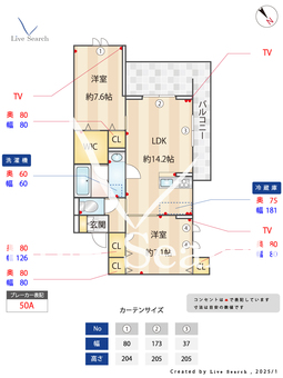 ベルフォルテ 306 【埼玉県川越線　西大宮駅　徒歩4分】 の間取り図