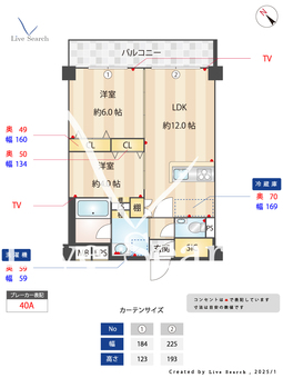Hakata　Station　South 205 【福岡県博多駅】 の間取り図